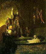 REMBRANDT Harmenszoon van Rijn The Raising of Lazarus oil